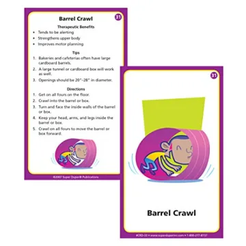 Sensory Diet Behavior Flash Cards for Kids Learning