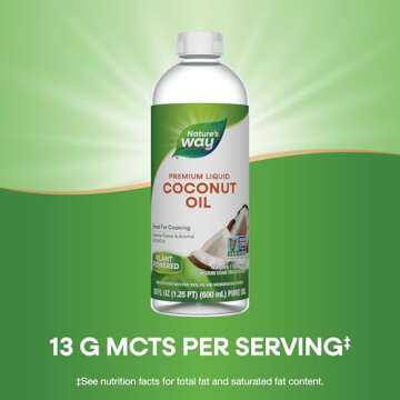 Nature's Way Liquid Coconut Oil - MCT Rich and Non-GMO