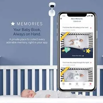 Nanit Plus - Smart Baby Monitor and Floor Stand: Camera with HD Video & Audio - Sleep Tracking - Night Vision - Temperature & Humidity Sensors and Two-Way Audio