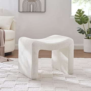 VANOMi Small Footstool Ottoman - Stylish, Multi-Functional Comfort