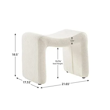 VANOMi Small Footstool Ottoman - Stylish & Multi-Functional