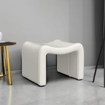 VANOMi Small Footstool Ottoman - Stylish & Multi-Functional