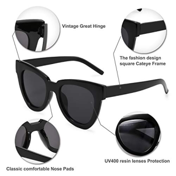 FEISEDY Retro Cat Eye Sunglasses for All Styles and Ages
