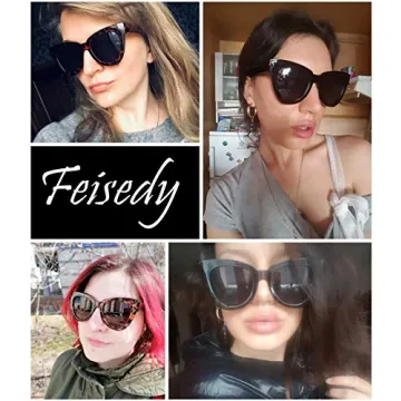 FEISEDY Retro Cat Eye Sunglasses for All Styles and Ages