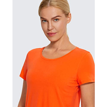 CRZ YOGA Pima Cotton Women’s Short Sleeve Shirt