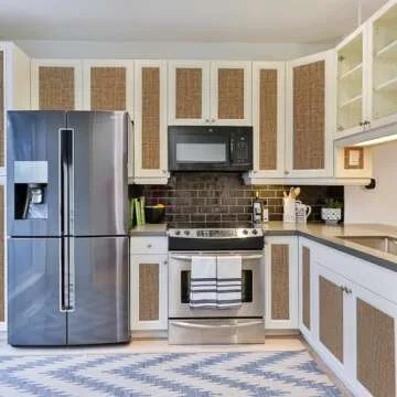 WADILE Peel and Stick Grasscloth Wallpaper for Easy Décor