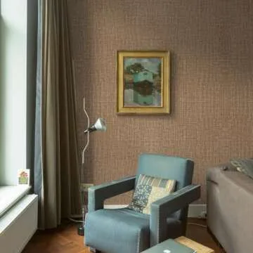 WADILE Peel and Stick Grasscloth Wallpaper for Easy Décor