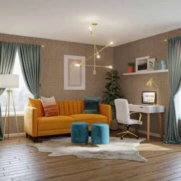 WADILE Peel and Stick Grasscloth Wallpaper for Easy Décor