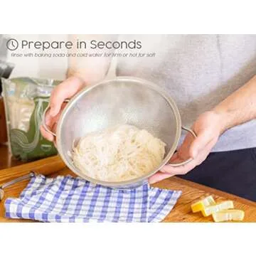 Sea Tangle Kelp Noodles (12oz) - Pack of 2 - Low Calorie Asian Noodles for Healthy Noodle Dishes - Gluten Free, Keto Noodle Sub for Rice Noodles, Glass Noodles, Pad Thai Noodles, Vermicelli