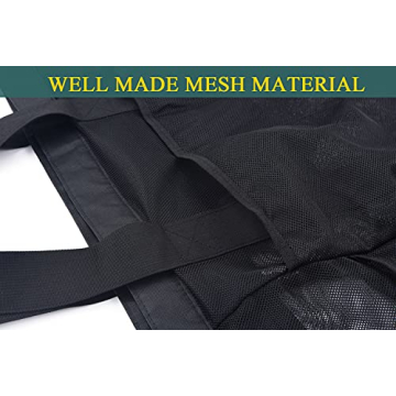 Fiezkaa XL Mesh Beach Bag Sandproof Spacious Family Tote