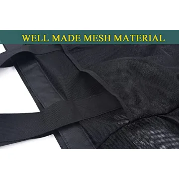 Fiezkaa XL Mesh Beach Bag Sandproof Spacious Family Tote