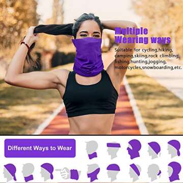 Versatile SATINIOR Neck Gaiters for Sun Protection