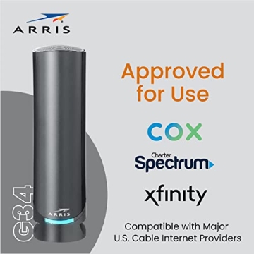 ARRIS WiFi 6 Cable Modem Router 1Gbps - Renewed