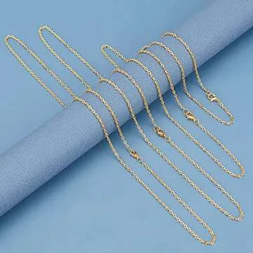 Elegant 32 Ft Golden Necklace Chain for Jewelry Making