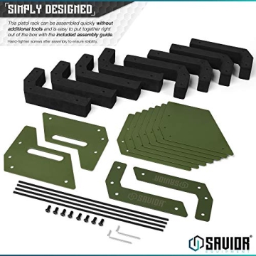 Savior Equipment Gun Pistol Rack for Handguns