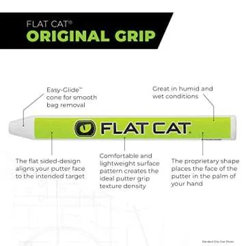 FLAT CAT Original Fat Putter Grip for Better Accuracy
