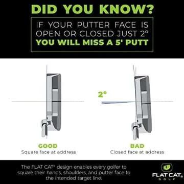 FLAT CAT Original Fat Putter Grip for Better Accuracy
