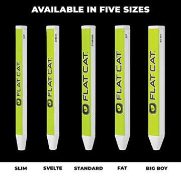 FLAT CAT Original Fat Putter Golf Grip - Patented Face-Squaring Design for Enhanced Feel & Control, Improved Putting Accuracy (12.2" L X 1.50" Dia.) - Fits All Putters