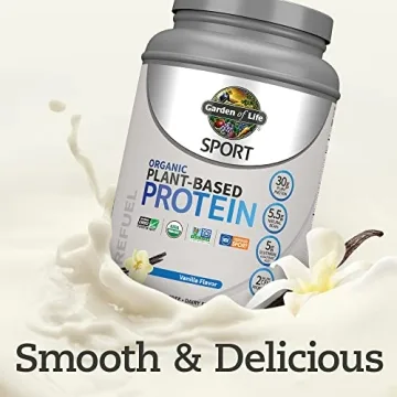 Organic Vegan Protein Powder with Probiotics and BCAAs
