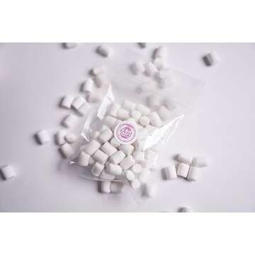SBN Craft Supplies 50pc White Fake Marshmallows for Crafts