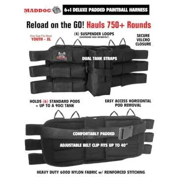 Maddog Tippmann Cronus Tactical Titanium CO2 Paintball Gun Marker Starter Package - Black/Olive