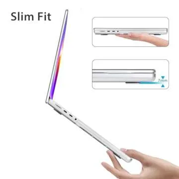 HOHAIYOO Compatible with MacBook Pro 14 inch 2024 2023 2022 2021 M4 M3 M2 M1 A3112 A3185 A3401 A2918 A2992 A2779 A2442 Touch ID, Hard Shell Case with Keyboard Cover&Screen Protector&Webcam Cover, Bows