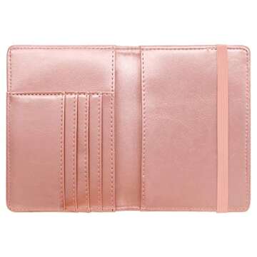 Travel Passport Holder Cover RFID Blocking Cute Slim Passport Wallet for Women