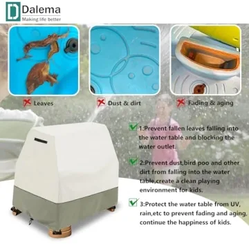 Dalema Kids Waterproof Water Table Cover for Outdoor Fun