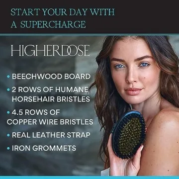 HigherDOSE Copper Body Brush for Lymphatic Drainage and Soft Skin