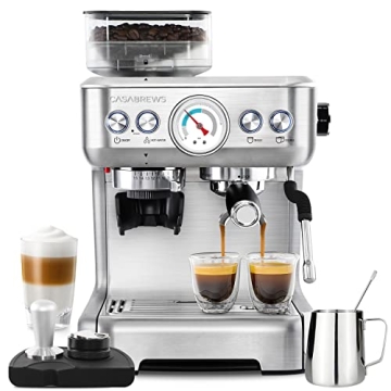 Buy CASABREWS Espresso Machine With Grinder for Home Brewing