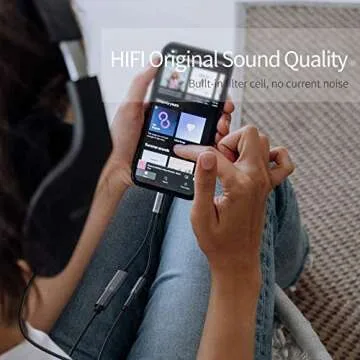 USB c to 3.5mm Headphone and Charger Adapter,2-in-1 USB C PD 3.0 Charging Port to Aux Audio Jack and...