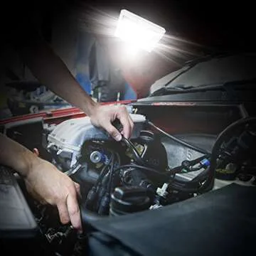 K KASONIC - LED Night Light, 200 Lumen Cordless COB Light Switch, Under Cabinet, Shelf, Closet, Garage, Kitchen, Stairwell and More, Battery Operated (4 Pack)