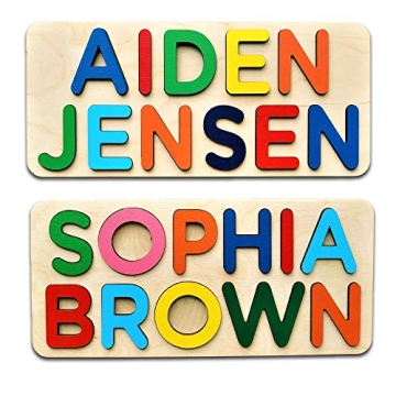 Personalized Wooden Name Puzzle for Kids Educational Toy for Early Learning