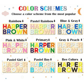 Personalized Wooden Name Puzzle for Kids Fun Learning Toy