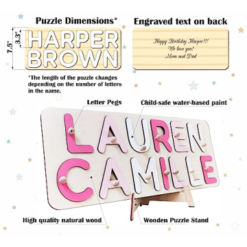 Personalized Wooden Name Puzzle for Kids Fun Learning Toy
