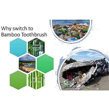 MoSANY 12 Pack Bamboo Toothbrushes, Biodegradable Bamboo Toothbrush, BPA Free Soft Bristles, Eco-Friendly Compostable Natural Wooden Toothbrush, Organic Charcoal Wood ToothBrushes (Multi-Color)