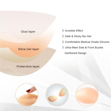 NONIO Adhesive Bra - Strapless Invisible Push-Up Solution