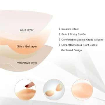 NONIO Adhesive Bra - Strapless Invisible Push-Up Solution
