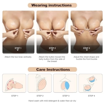 NONIO Adhesive Bra - Strapless Invisible Push-Up Solution