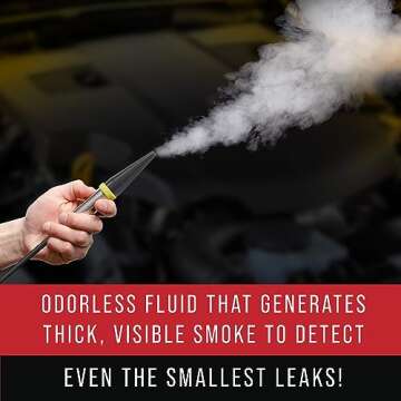 Maplefield - Diagnostic Smoke Fluid - 8 oz Leak Detection Solution - Produces High-Visibility Smoke ...