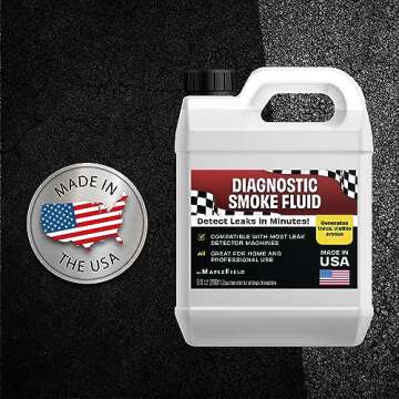 Maplefield - Diagnostic Smoke Fluid - 8 oz Leak Detection Solution - Produces High-Visibility Smoke - Helps Detect Automotive Leak Problems