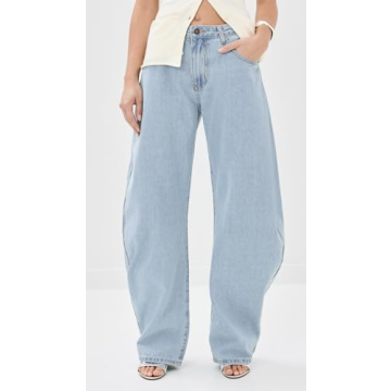 Trendy Lioness Women's Horseshoe Jeans in Washed Blue