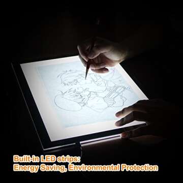 GAOMON B4 Ultrathin LED Light Box for Art and Learning