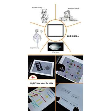 GAOMON B4 Ultrathin LED Light Box for Art and Learning