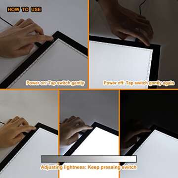 GAOMON B4 Ultrathin LED Light Box for Art and Learning