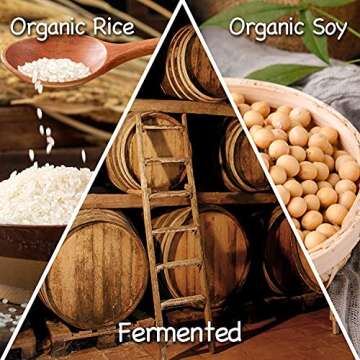YUHO Organic Shiro Miso Paste, No GMO, NON-MSG, Japanese Style Instant Miso Soup, Gluten Free, Koshe...
