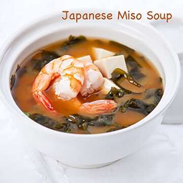 YUHO Organic Shiro Miso Paste, No GMO, NON-MSG, Japanese Style Instant Miso Soup, Gluten Free, Kosher, No Preservatives, Vegan 17.6 oz