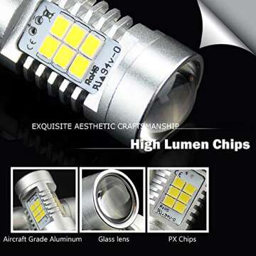 JDM ASTAR Bright White PX Chips 7440 7441 7443 7444 992 LED Bulbs