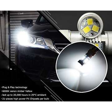JDM ASTAR Bright White PX Chips 7440 7441 7443 7444 992 LED Bulbs