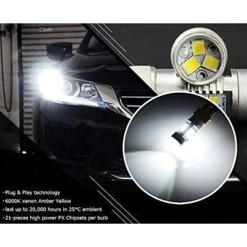 JDM ASTAR Bright White PX Chips 7440 7441 7443 7444 992 LED Bulbs